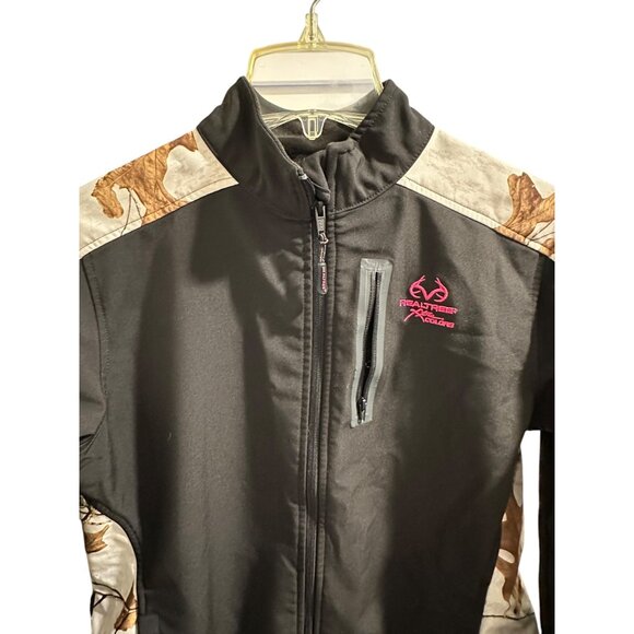 ✌️ 2/$40 ✌️ Realtree Colors Womens Camo Softshell Jacket With Zip Pocket sz M - Picture 5 of 8